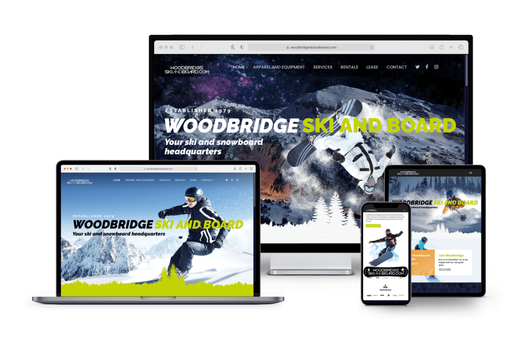 New Jersey Multimedia • Web Design • Woodbridge Ski and Board
